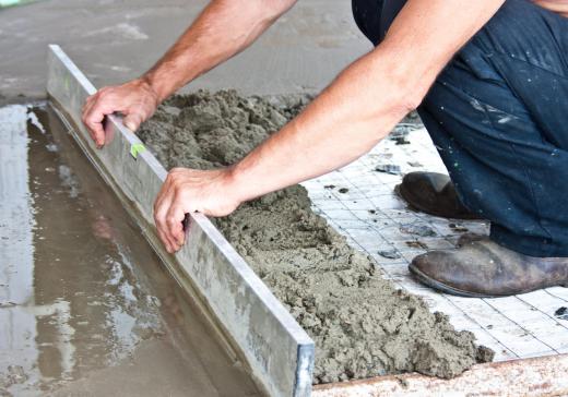 Gypsum can be added to Portland cement to make the finished concrete lighter.